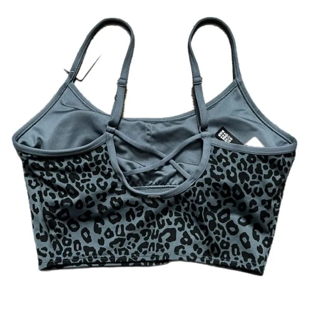 Victorias Secret Pink Active Ultimate Lined Removable Padding Sports bra Leopard - Picture 3 of 6